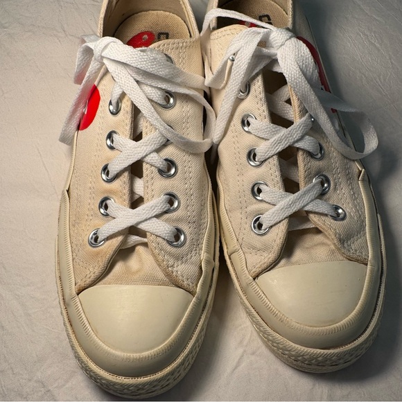 Converse Comme des Garçons‎ Play Cream Play Sneakers | Women's 7 - Picture 5 of 8